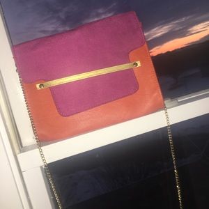 clutch/over shoulder purse